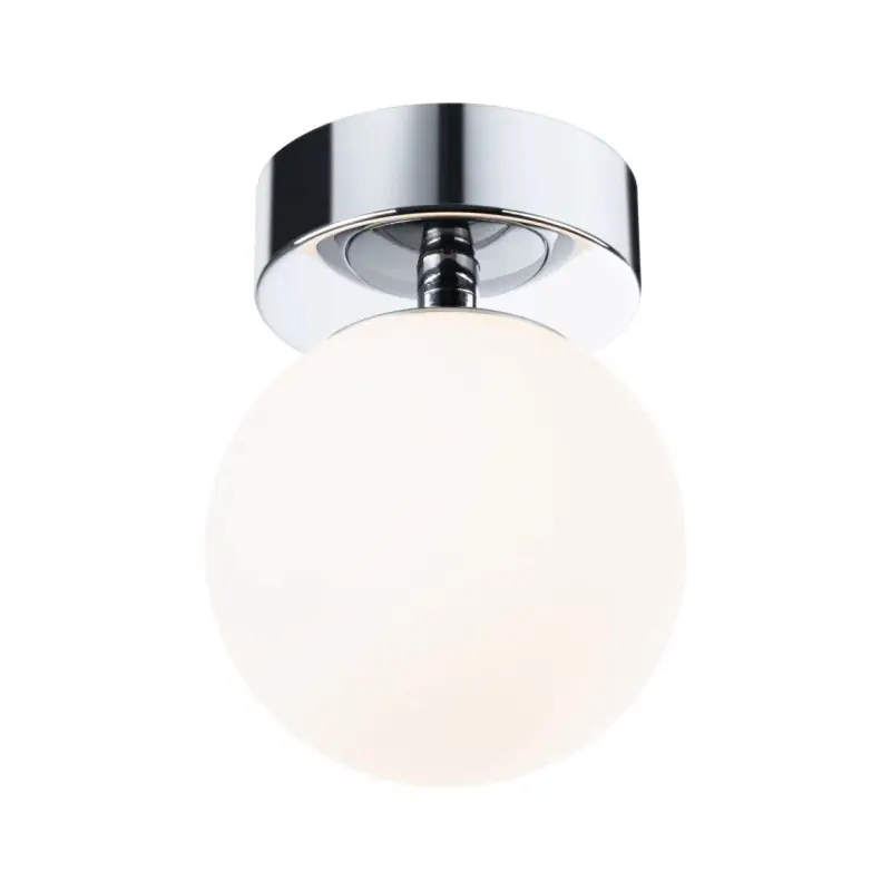 Plafonnier applique salle de bain LED Gove IP44 3000K 400lm 230V 5W Chrome/Satiné