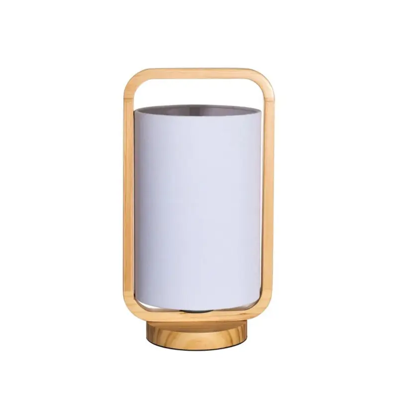 Lampe à poser Woody Charm E27 max 20W Bois/Blanc