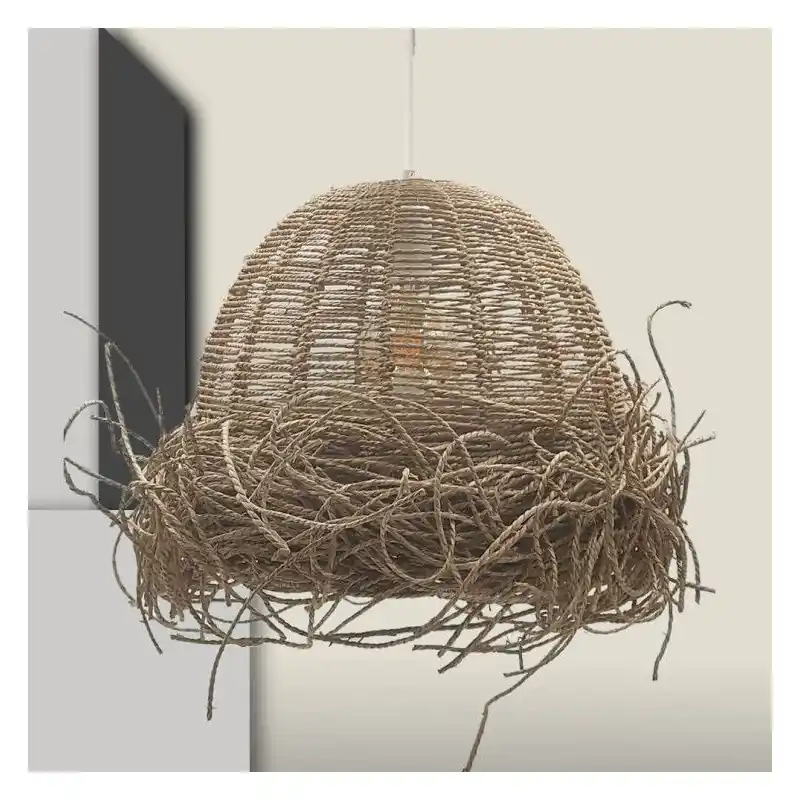 Suspension 45cm en fibres-ip20-culot e27