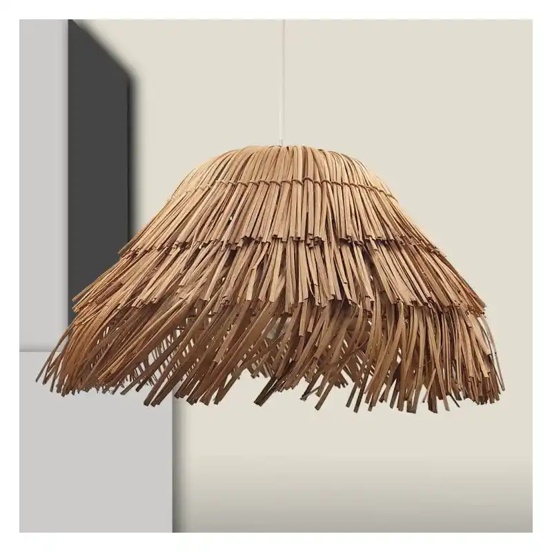 Suspension 58 cm en rotin ip20 culot e27
