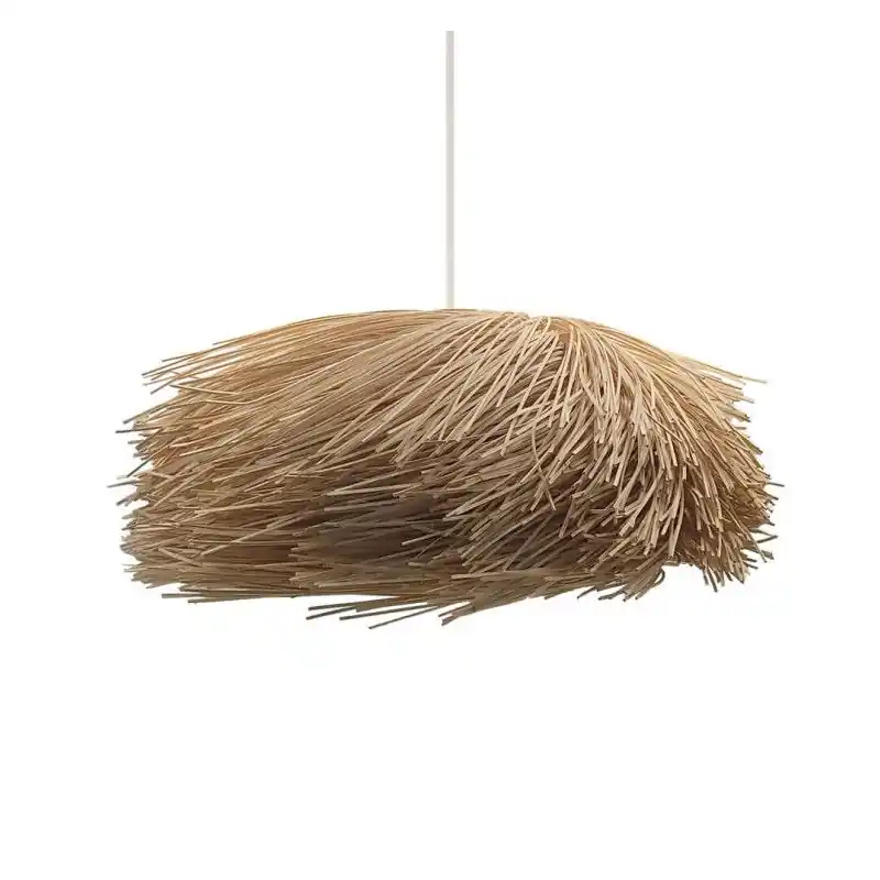 Suspension 50 cm en rotin ip20 culot e27