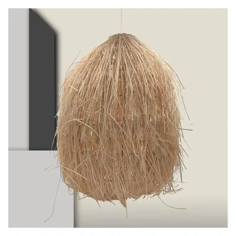 Suspension 45 cm en rotin ip20 culot e27