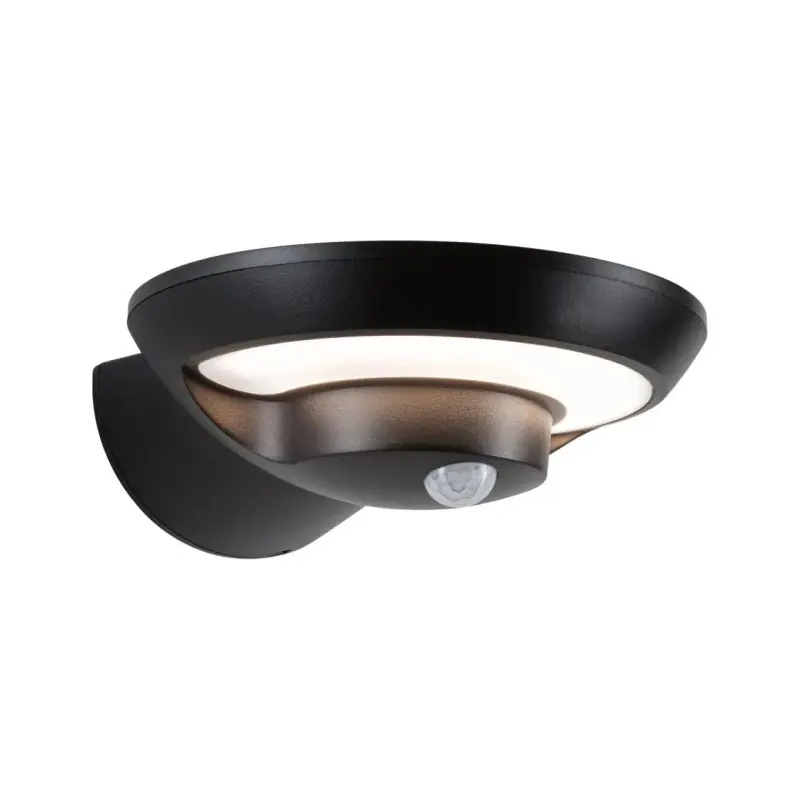 Applique solaire détecteur de mouvement IP44 bordola 3000K 3,5W 220lm Anthracite