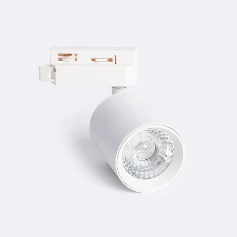 Spot led 10w blanc rail monophasé 1 allumage boutiques commerces