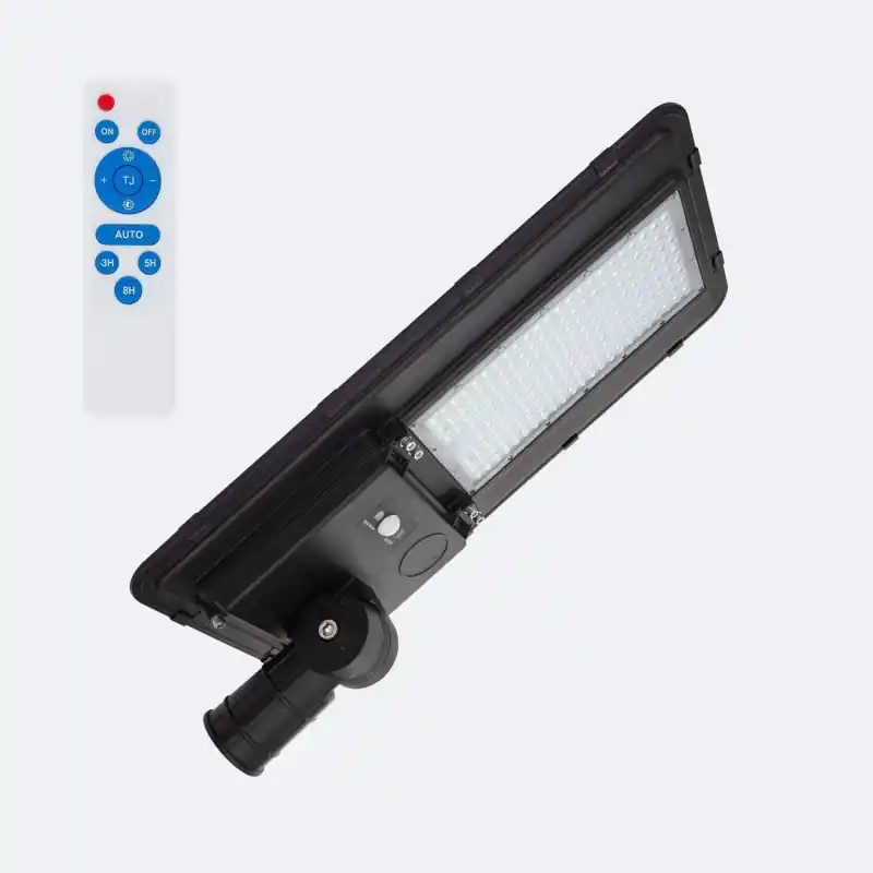Candélabre solaire 80w led 14000 lumens détecteur de mouvement + télécommande eclairage public parc jardin parking