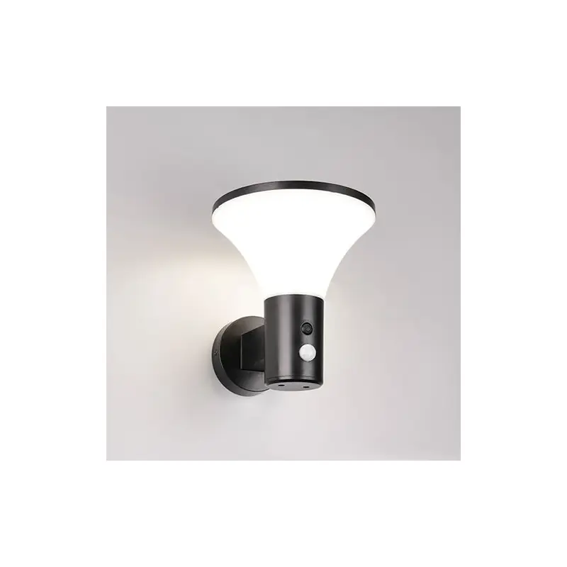 Applique solaire détecteur mouvement hybride noire-500lm-4000k-trio gorda