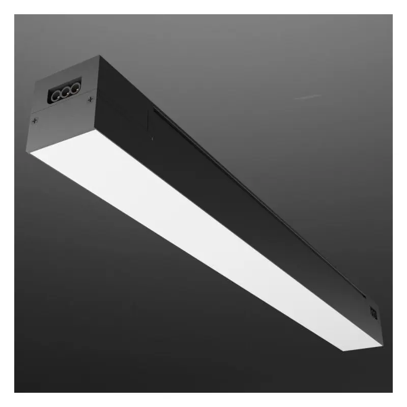 Réglette led connectable noire eclairage commercial 60cm