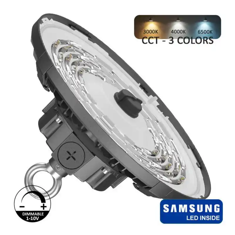 Gamelle cloche industrielle led dimmable dali-1-10v-cct-80w-100w-150w