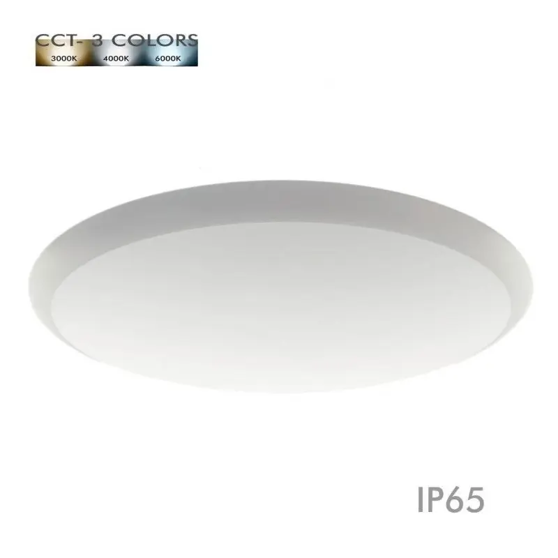 Plafonnier led ip65 cct-3 puissances-3 teintes