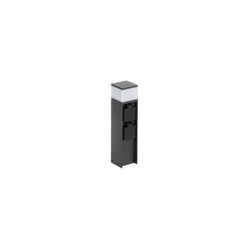 Poteau de jardin 30cm-2 prises courant 230V DASTEN 30 F SO B