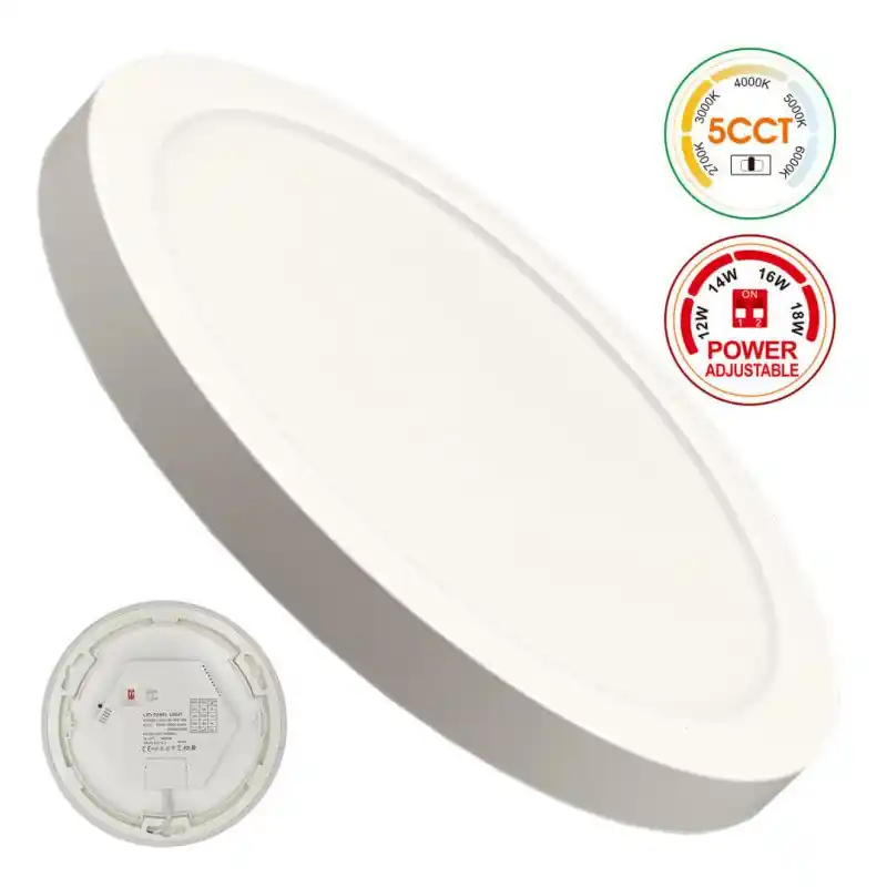 Encastrable plafonnier ajustable-12-14-16-18w-5 teintes