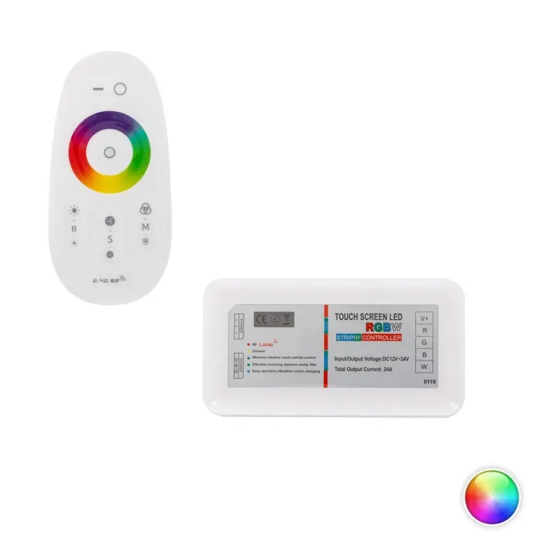 Contrôleur RGBX 12-24V + Télécommande rf