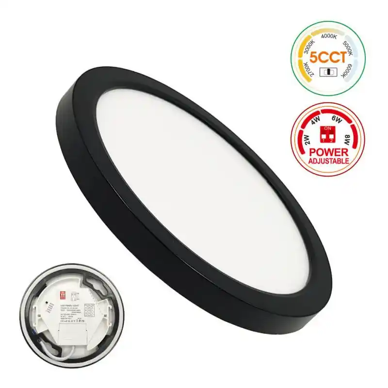 Encastrable plafonnier ajustable-2-4-6-8w-5 teintes ip44