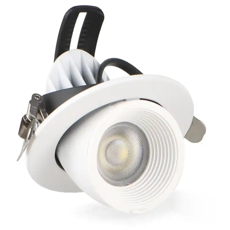 Downlight-encastrable-escamotable-escargot blanc-15w-led-1800-lm cct