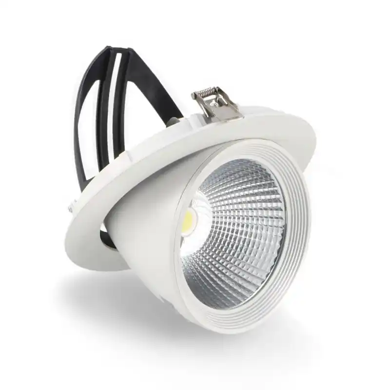 Downlight-encastrable-escamotable-escargot blanc-35w-led-4200-lm cct