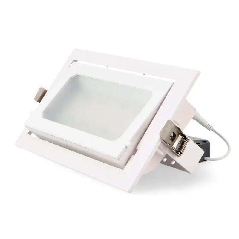 Downlight encastrable rectangulaire 35w led blanc-3600lm cct-240X150mm