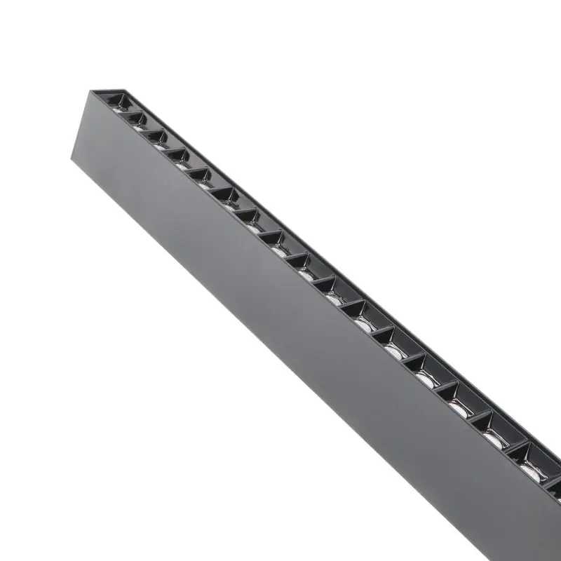 Suspension barre led 40w luminaire suspendu acceuil 100cm noire ugr17
