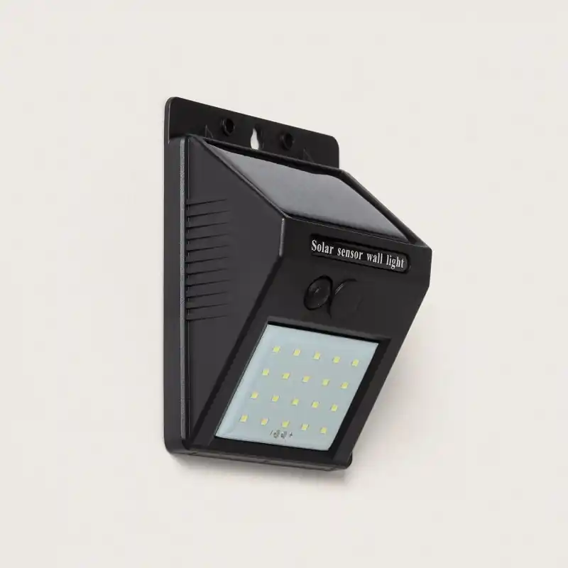 Applique solaire 3w led capteur crépusculaire automatique balisage