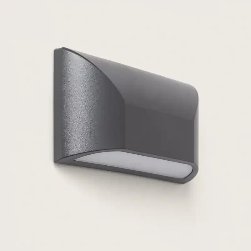 Applique balisage rond gris 6w LED encastrable escalier mur