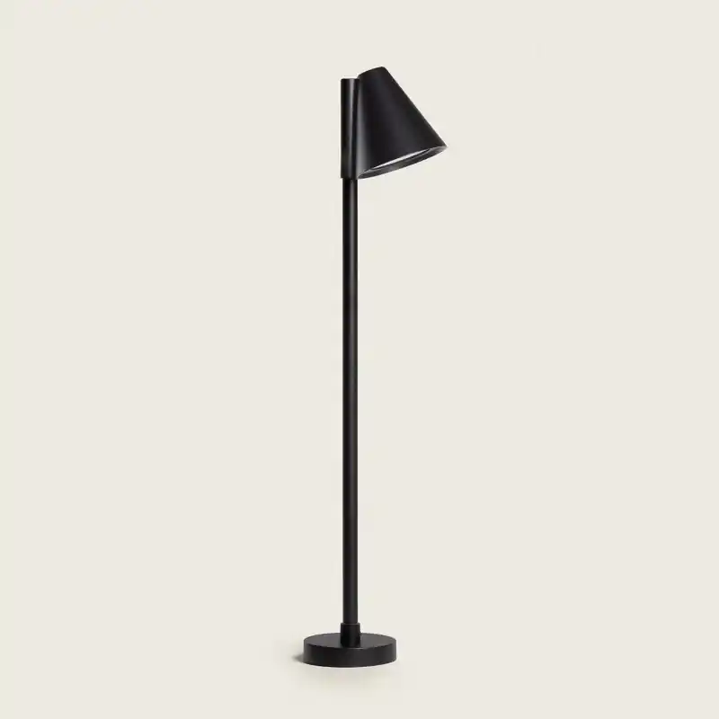 Borne tige noire 60cm led 6w exterieur rocaille jardin
