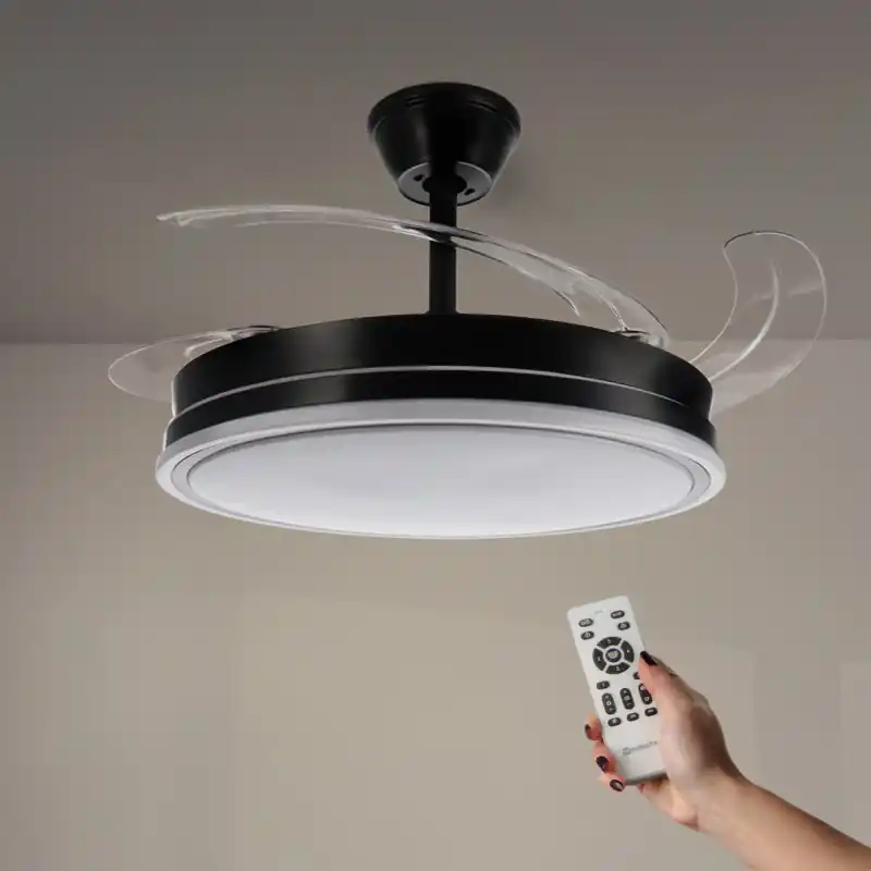Plafonnier ventilateur 36w led cct diamètre 100cm