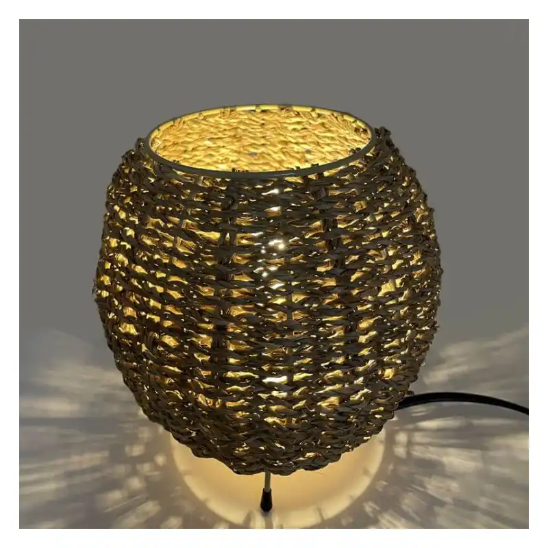 Lampe de table style panier douille e14 déco
