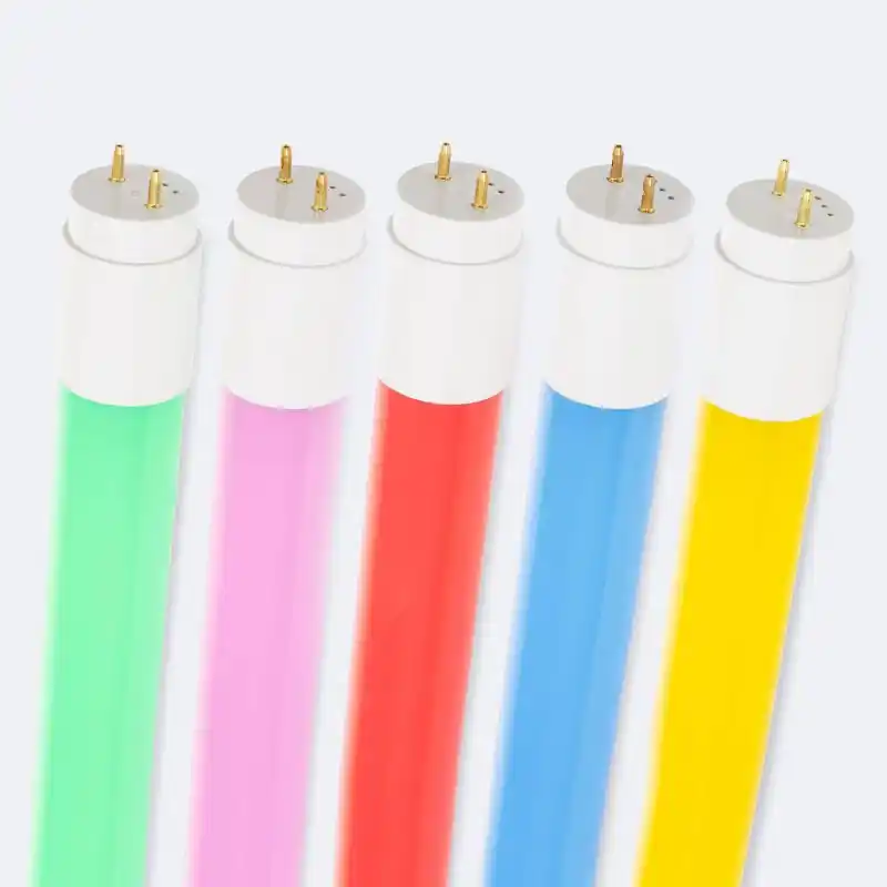 Tube LED 120cm de couleurs-18w-1800lm-jaune-bleu-rouge-rose-vert