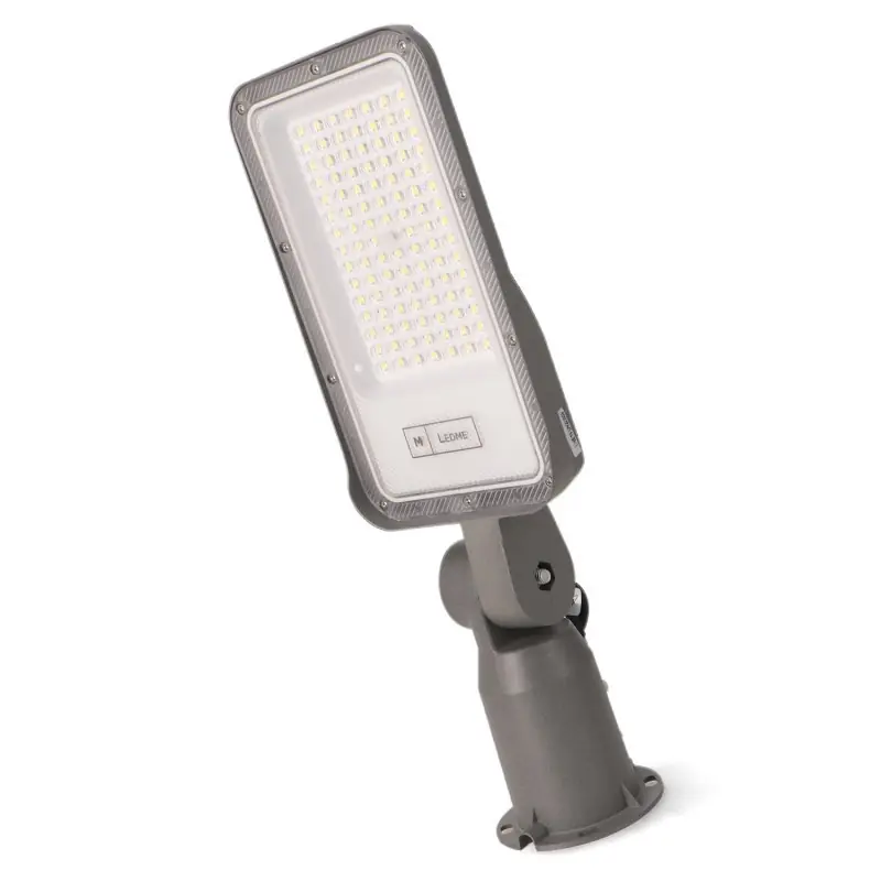 Tête lampadaire inclinable candélabre led 50w-6000 lumens gris