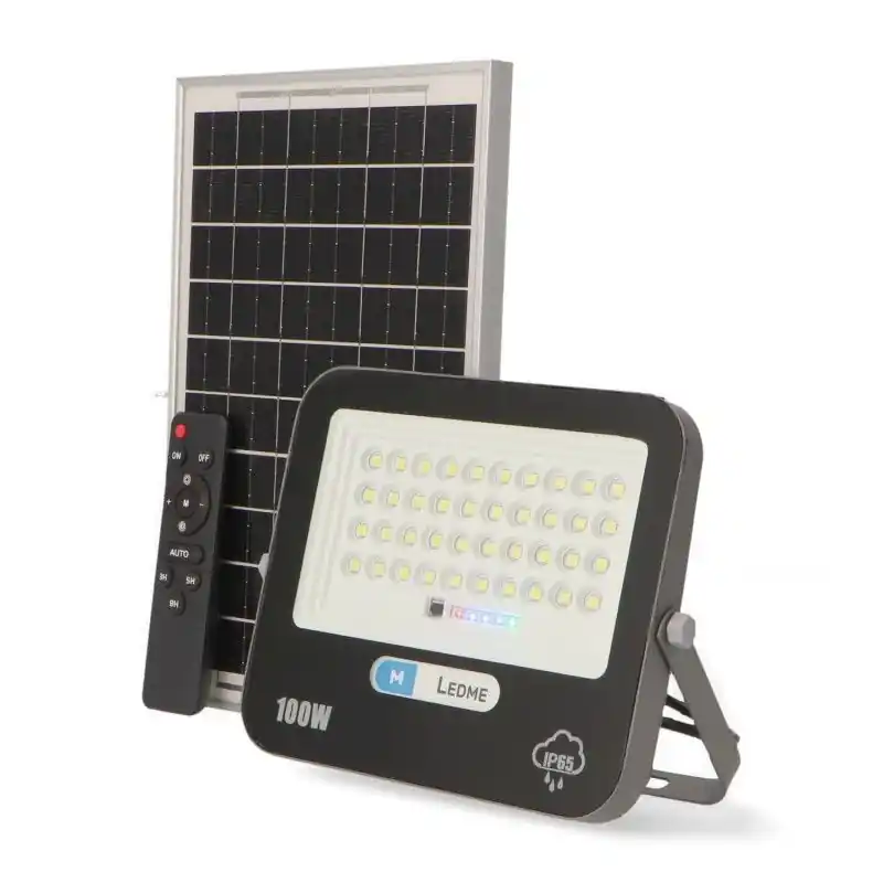Projecteur led solaire 150w 6000k ip65 panneau déporté