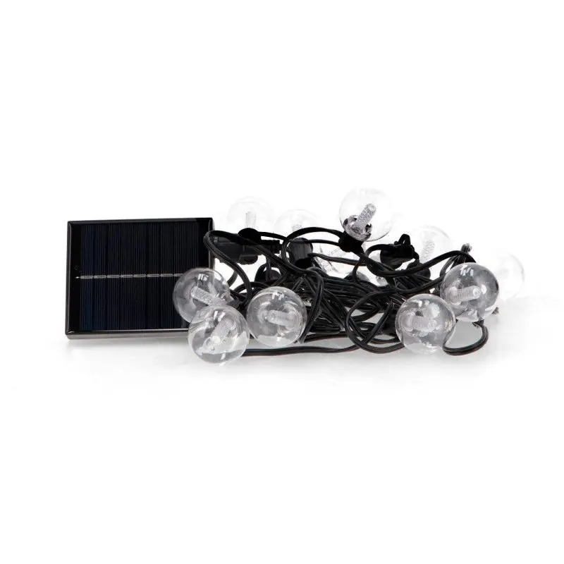 Guirlande 15 boules solaire LED 7,5m extérieur IP54-rgbw