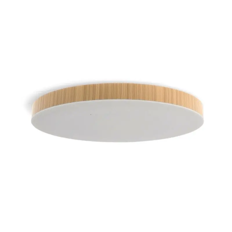 Plafonnier led cct 36w-40cm bois 3600 lumens