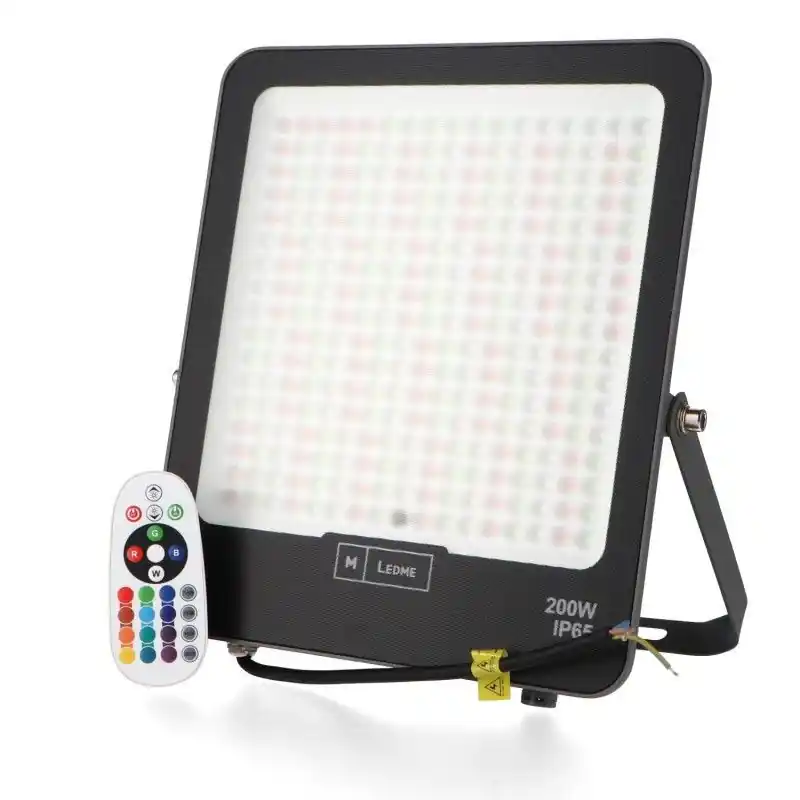 Projecteur LED extérieur RGB avec télécommande – 30W 50W 100W 200W IP65
