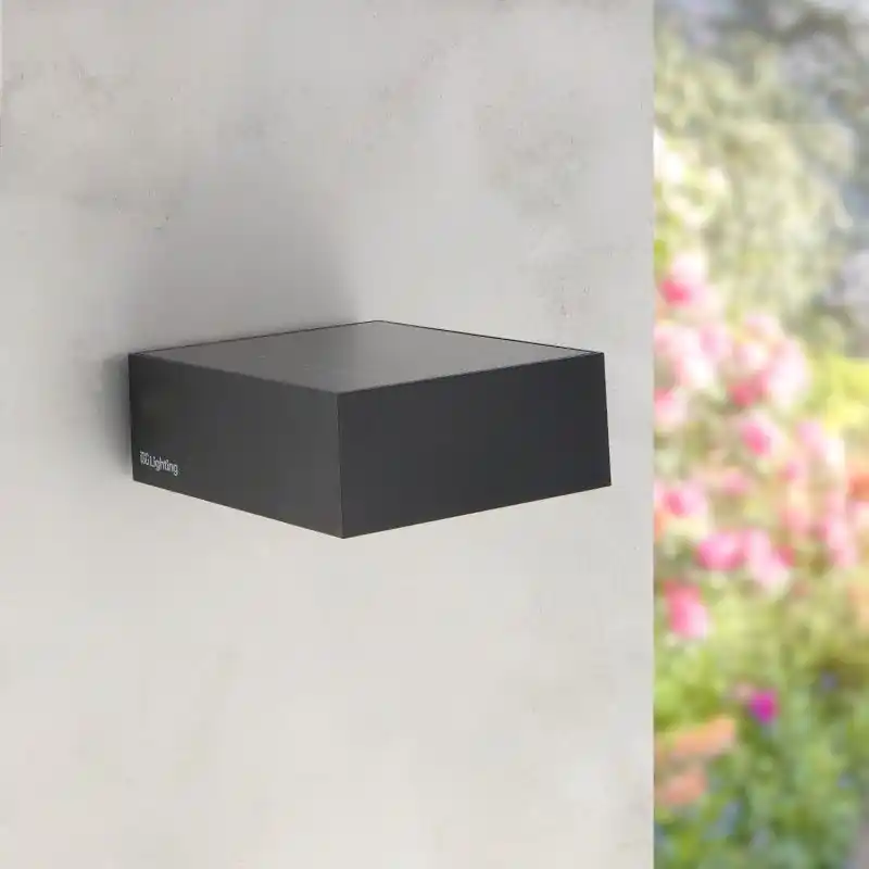 Applique led solaire détecteur de mouvement blanc ou noir