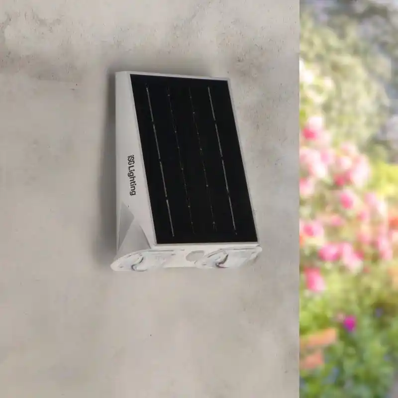 Applique led solaire détecteur de mouvement blanc ou noir