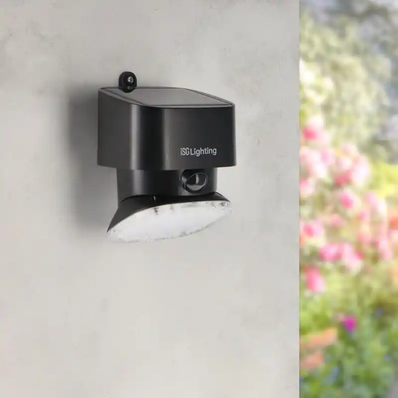 Applique led solaire détecteur de mouvement blanc ou noir