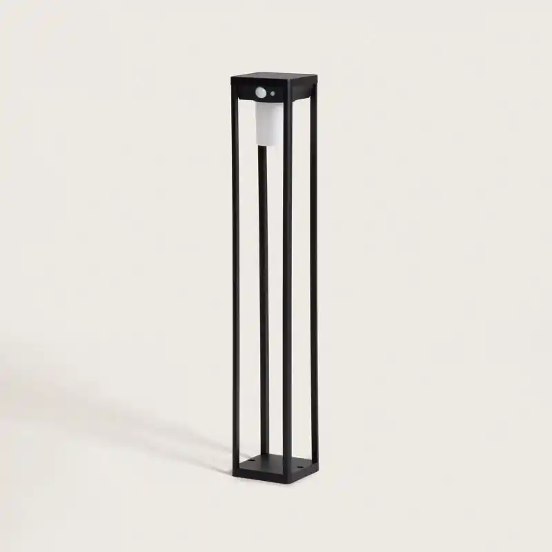 Borne led solaire detecteur de mouvement 60cm-ip44-300lm