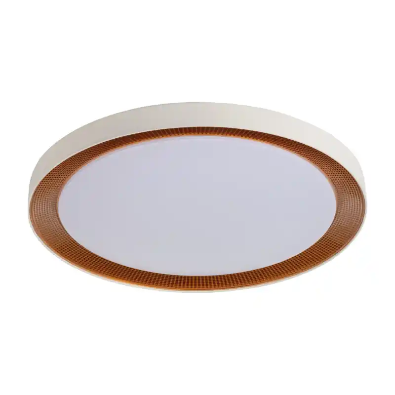 Plafonnier rond 55cm LED 37W CCT variable blanc et doré