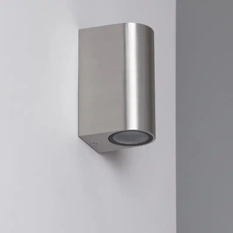 Applique exterieure aluminium ip44 double eclairage gu10