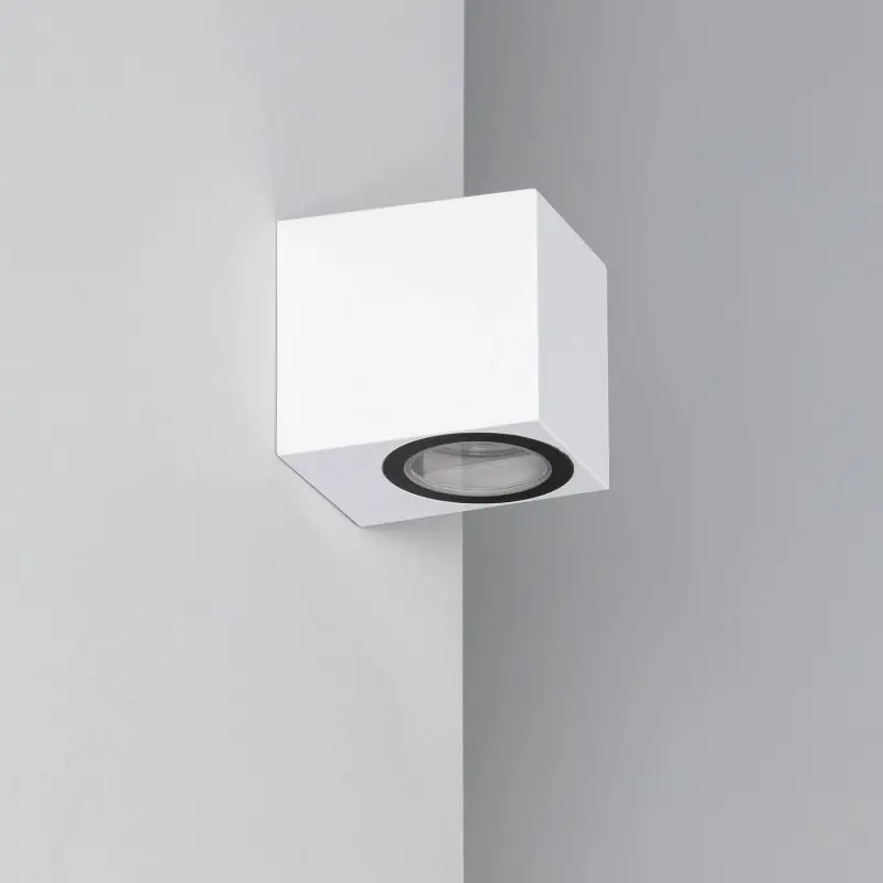 Applique murale blanche simple spot gu10 étanche ip44