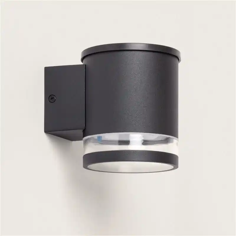 Applique solaire noire capteur crépusculaire 1w led 100 lumens 3000k