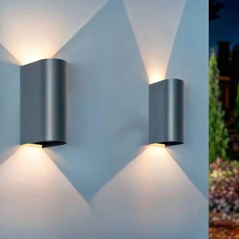 Applique exterieure led 12W cct ronde cylindre tube ip65