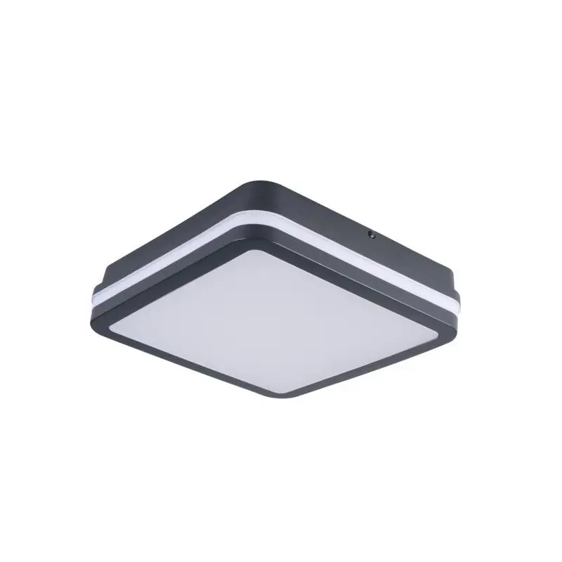 Plafonnier carré gris led cct-BENO 12-18W CCT-L G-ip65