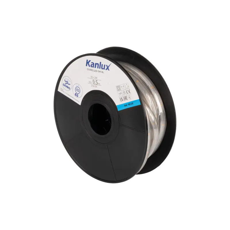 Guirlande 5m GIVRO LED bleu Tube ip65 flexible 360