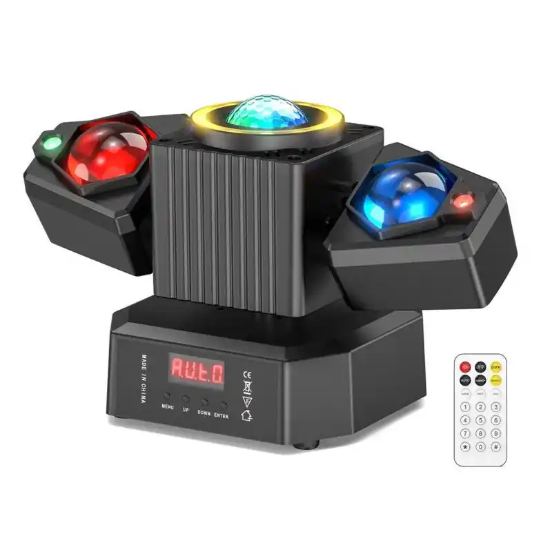Projecteur lyre led 50w rgbw + laser dmx512 scène évènementiel