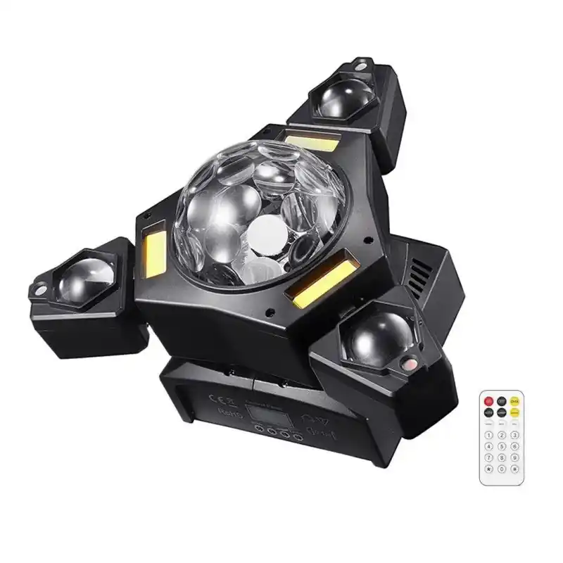 Projecteur lyre led 80w rgbw + laser dmx512 scène évènementiel