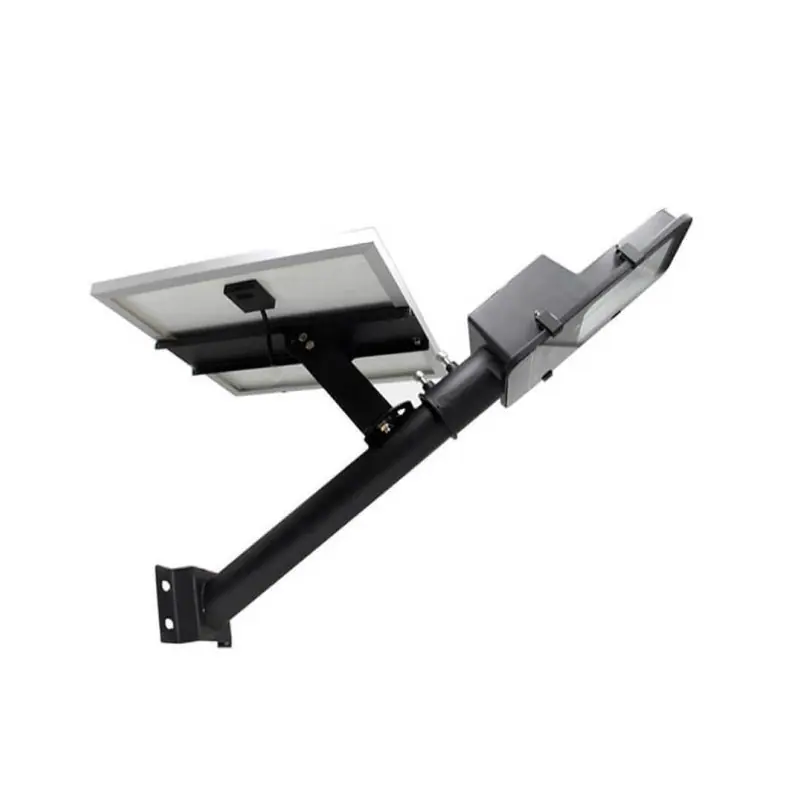 Candelabre tête lampadaire solaire led 60-100-200w capteur crepusculaire