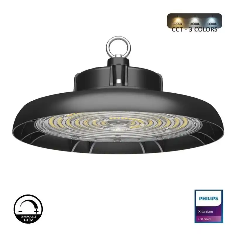 Gamelle cloche industrielle led philips dimmable-1-10v-cct-120w