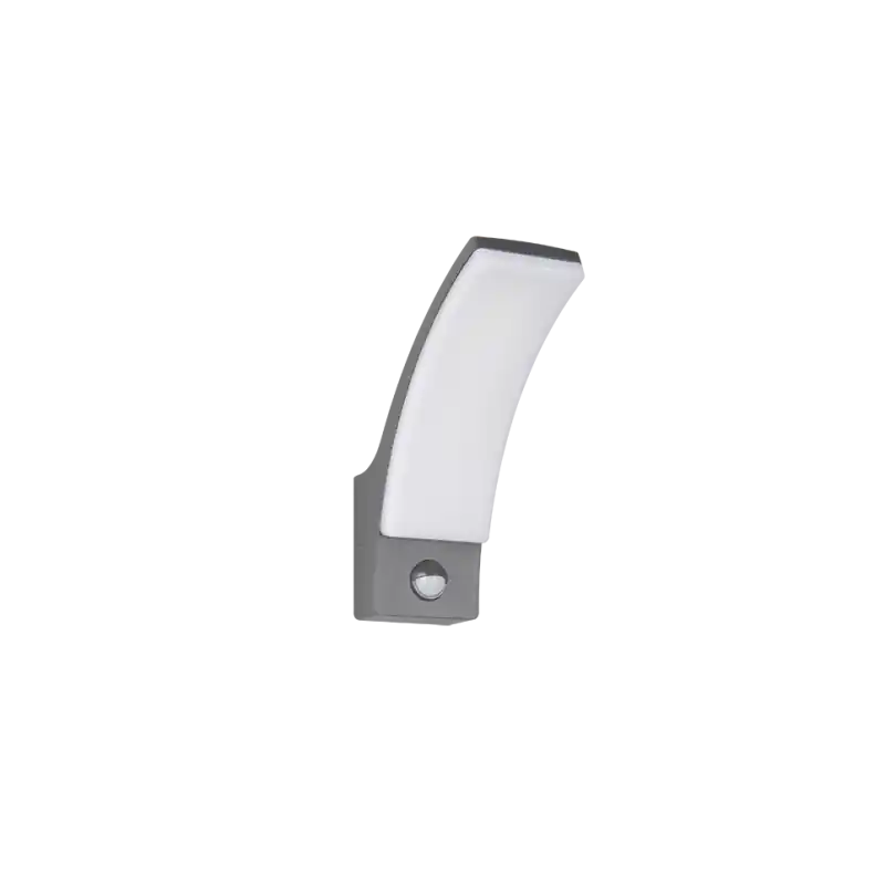 TRIO Applique extérieur led détecteur gris anthracite BEJA courbé ip44-1650lm