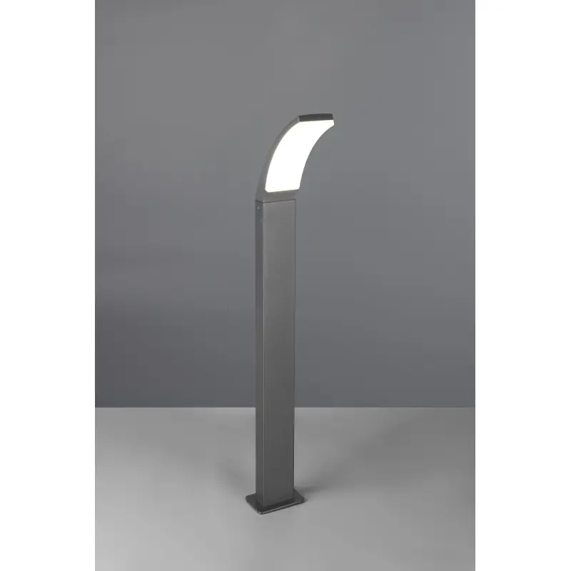 TRIO borne potelet led balise 100cm extérieur gris antracite BEJA courbé ip44-1650lm