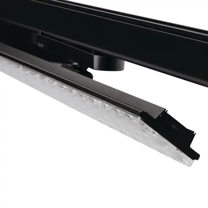 Réglette led 38w inclinable cct-115cm pour Rail 3 allumages LTL 38W-114-CCT-ADJ-W